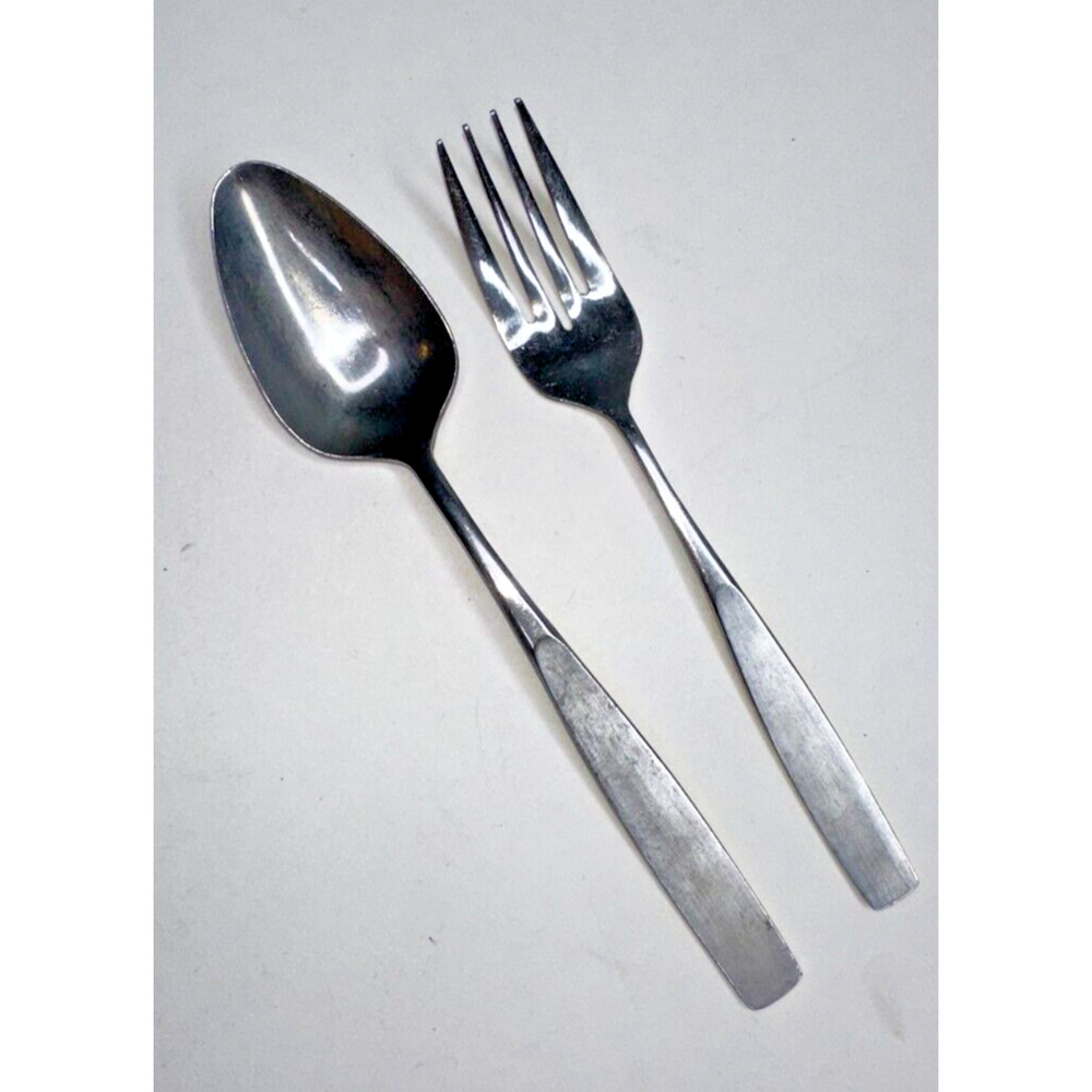 Lifetime Stainless Flatware Silverware Vintage 2 Pc Spoon Fork